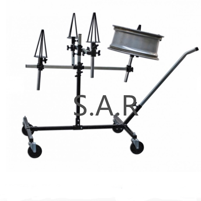 【SARRPSAW】Repair/Painting  Stand - Alloy  Wheels Optional Wheel Mounts&adjustable mobile paint stand