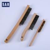 【BRSW - 1460】wire brush with Wooden handle Set