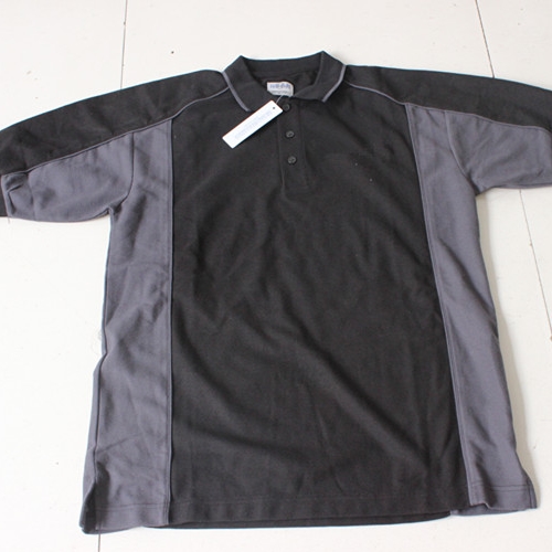 【SAR420】POLO custom-made logo Breathable grey short-sleeved T shirt