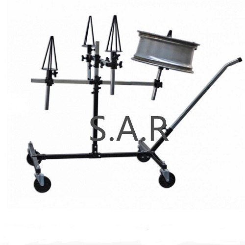 【SARRPSAW】Repair/Painting  Stand - Alloy  Wheels Optional Wheel Mounts&adjustable mobile paint stand