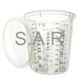 【TUB-014】Paint  Solvent Measuring Quick Mix PINT MIXING CUP 