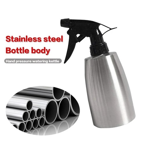 【SARSSW】550ml Stainless Steel Water Bottle Flower plant spray kettle 