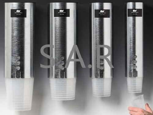 plastic cup dispenser for cups
