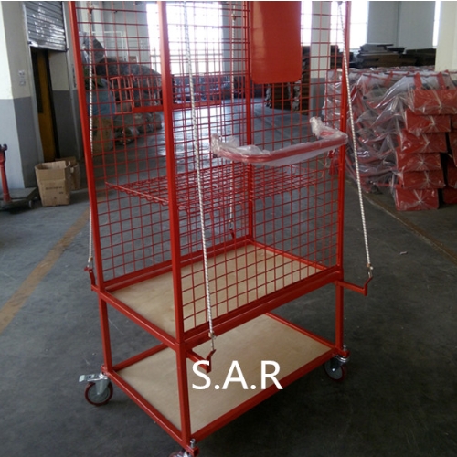 【SARC1】Super heavy Auto Car Parts Trolley Deep basket